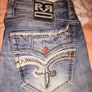 Men’s Rock Revival Jeans Ander Boot